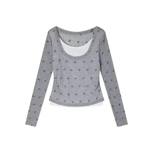 ETSE Серый T-Рубашка Женская T-Рубашка