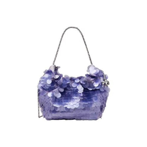 TORY BURCH Fleming Кожа Вода Сумка-пельмень Сумка на плечо Сумка мини Женская Фиолетовая