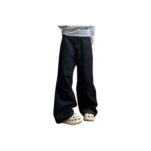 YGHOME OFFICIAL Черные Унисекс Джинсы