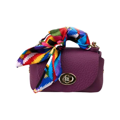 THCN Кожа Сумка через плечо Сумка Мини Женская Фиолетовая