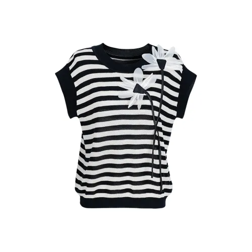 Tang Xi Женская Летняя Тонкая Вязаная Трикотажная Майка Женская