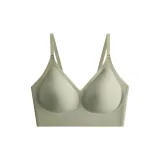 [Незаметный размер, тонкий бюстгальтер, плечевые ремни] Матча зеленый