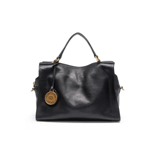 CHRISDIEN DENY Коровья кожа Маленькая квадратная сумка Сумка-подушка Сумка Женская Румяный Черный