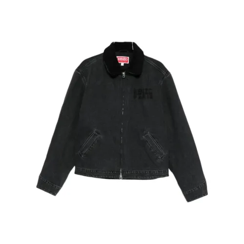 KENZO Серый Мужской Джинсовые Куртки