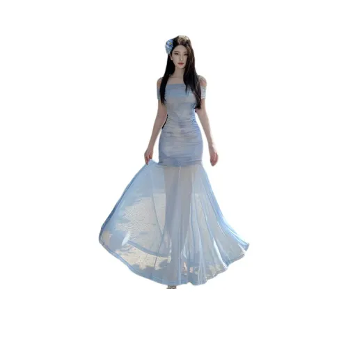 Небесно-голубые женские слиплатья