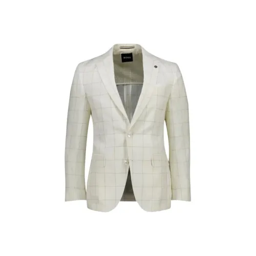 Hugo Boss Кремовый Мужской Деловой Костюм