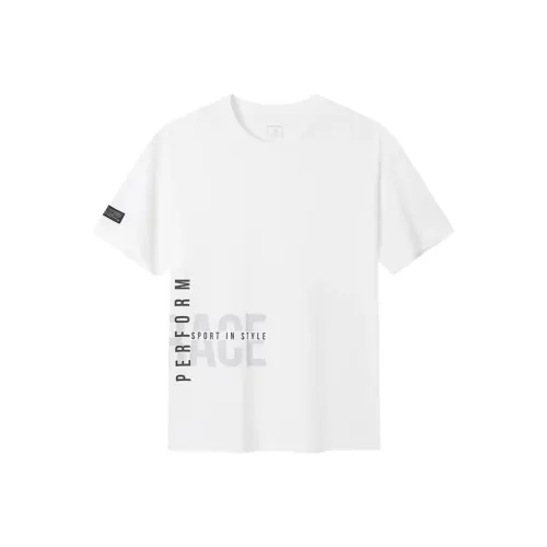 Xtep Белая Мужская T-Рубашка