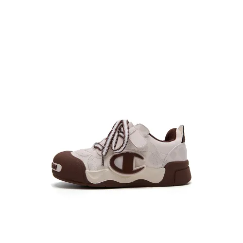 Champion Kids Пухлые туфли Oтскок Дышащий Противоскользящий Низкий Топ Детские Скейтбординги Шишечно‑коричневый Детский