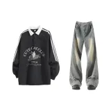 Чёрные + Жёлтый Грязь Брюки