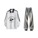 Светло-серые штаны цвета фотинии + желтого грязного цвета