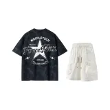 Черная футболка + белые шорты Сюаньу