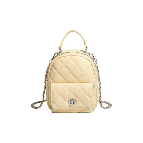 DIFFERENT FACES Полиэстер Цепь Рюкзак Стандартный Женский Желтый