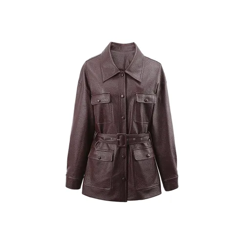 A paradise for awakening Кожа Куртка Женские