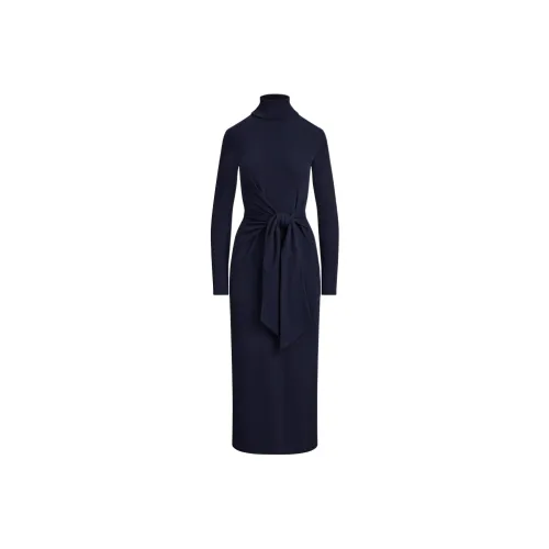 LAUREN RALPH LAUREN Длинное платье с длинными рукавами женское