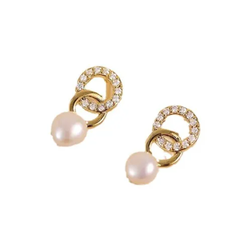 JKEM Медные Искусственные Жемчужные Серьги Женские