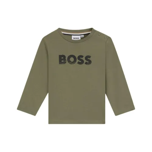 Hugo Boss Темно-зеленые детские рубашки T