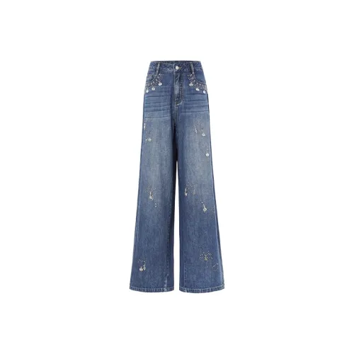 Uhot Blue Women's Jeans Уот Синий Женские Джинсы