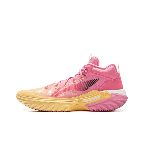 Лайнер Jie Ao 2High Баскетбольные Кроссовки Высокий Верх Сказочный Розовый Мягкий Абрикосовый Желтый Мужской