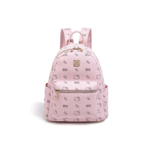 MESUCA Sanrio Hello Kitty Series ПУ (полиуретан) Рюкзак Женские Розовый Коричневый Молочно-чайный