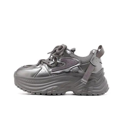 ST SAT Устойчивые к истиранию низкие топовые кроссовки с толстой подошвой женские