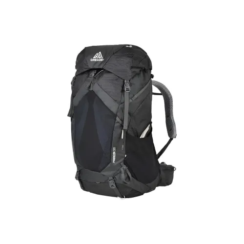 GREGORY 58L Альпинистский рюкзак Outdoor Сумка Полиамид Каменный Черный Мужской