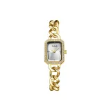 Золото, корпус, белый циферблат