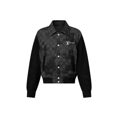 LOUIS VUITTON SS25 Кожаная куртка мужская черная