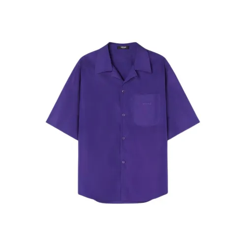 VERSACE Фиолетовые Мужские Рубашки