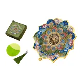 Мандала (Золотой Пыльный) Зеленый Набор