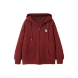 Бордовый (Ледяной куб, кошка, логотип на груди)