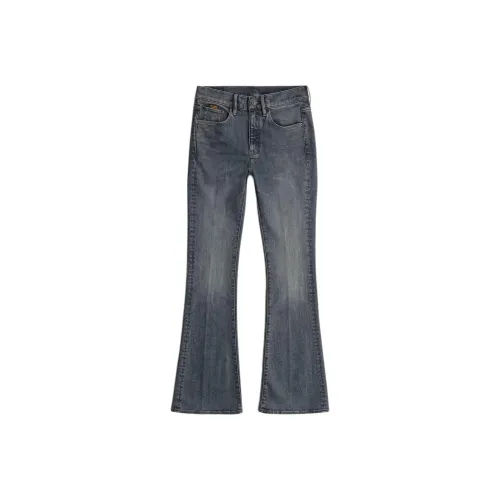 STAR RAW Темно-синие женские джинсы