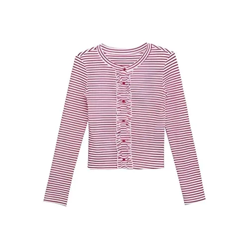 UNSPECIFIED Полосы Кружево Отделка Трикотаж Женские