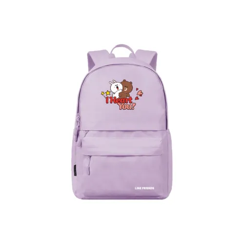 LINE FRIENDS Полиэстер Рюкзак Стандартный Женский Фиолетовый