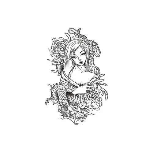 QINGYING Временные татуировки Унисекс