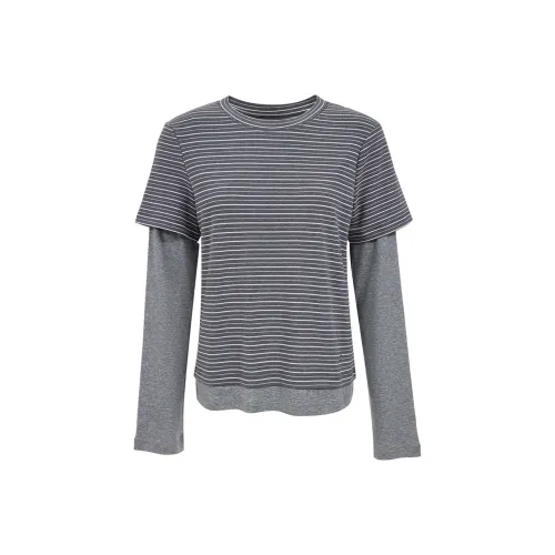 ONLY H12 Nancy Черные полосы Женские T-рубашки