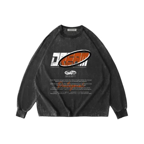 PENTAGONAL HEART Круглый вырез Длинный рукав Т-рубашка Унисекс