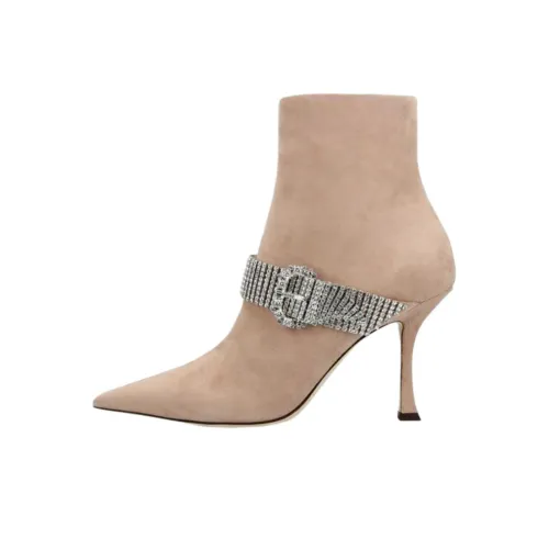 Jimmy Choo Kaza Botильоны 10 см Женские Бежевые