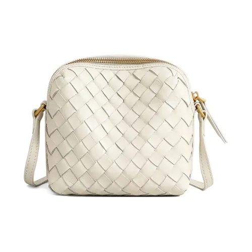 Crtnzo Kroez Овчина Сумка через плечо Стандартная Женская Экрю