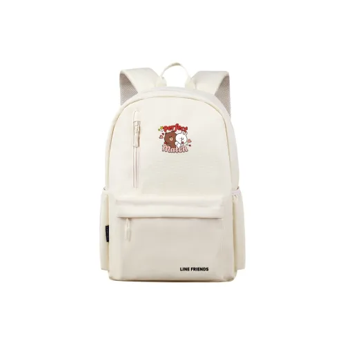 LINE FRIENDS Полиэстер Рюкзак Стандартный Унисекс Бежевый