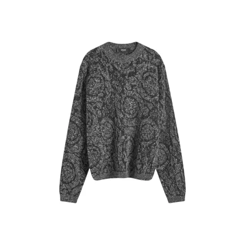 VERSACE Мужские черные свитеры