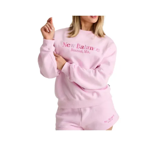 New Balance Свитшот Розовый Женские Свитшоты