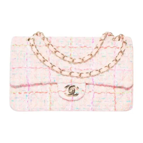 CHANEL Classic Flap CF Шерстяная Сумка через плечо Женская Многоцветная