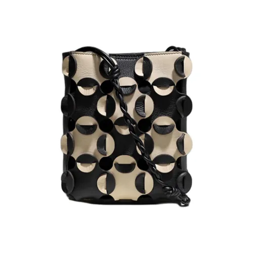 JIL SANDER Tangle с коровьей кожей сумка через плечо из овчины маленькая женская черная желтая с пэчворком