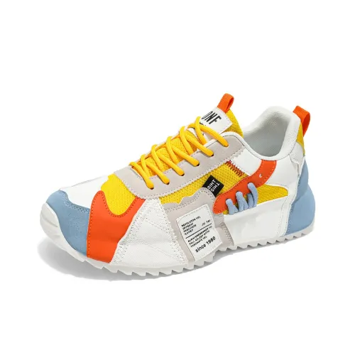 Green Feet Легкий и Износостойкий Низкий Топ Кроссовки с Толстой Подошвой Мужские