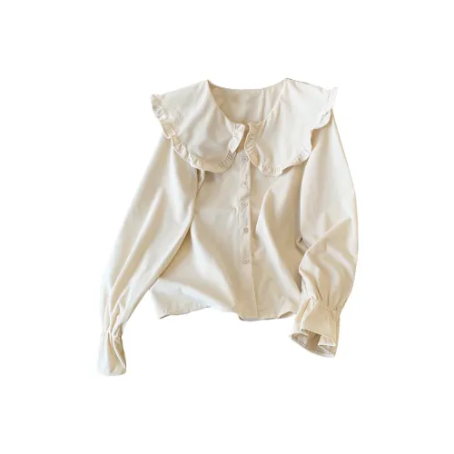 Ning Cai Yuer Абрикос Женские Рубашки