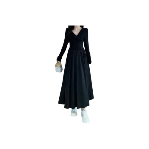 AURORA MUSE Длинное платье с длинными рукавами женское