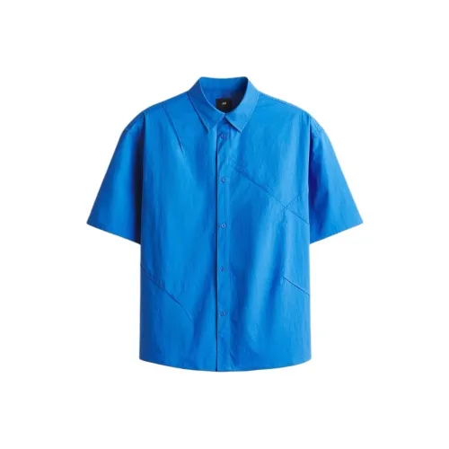 H&M Ярко-синие унисекс рубашки