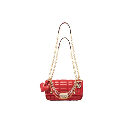 MICHAEL KORS Tribeca Sheepskin Crossbody Bag Shoulder Bag Small Women's Dark Red MICHAEL KORS Tribeca Овчина Сумка через плечо Сумка на плечо Маленькая Женская Темно-красная