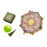 Водоросли Цвет колодца—Листообразные лепестки (Золотой песчаный) Зеленый комплект