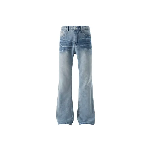 XINYINSU Blue Unisex Jeans XINYINSU Синий Унисекс Джинсы